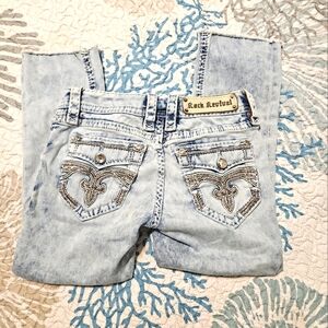 Cropped rock revival jeans 26
